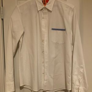 White button down